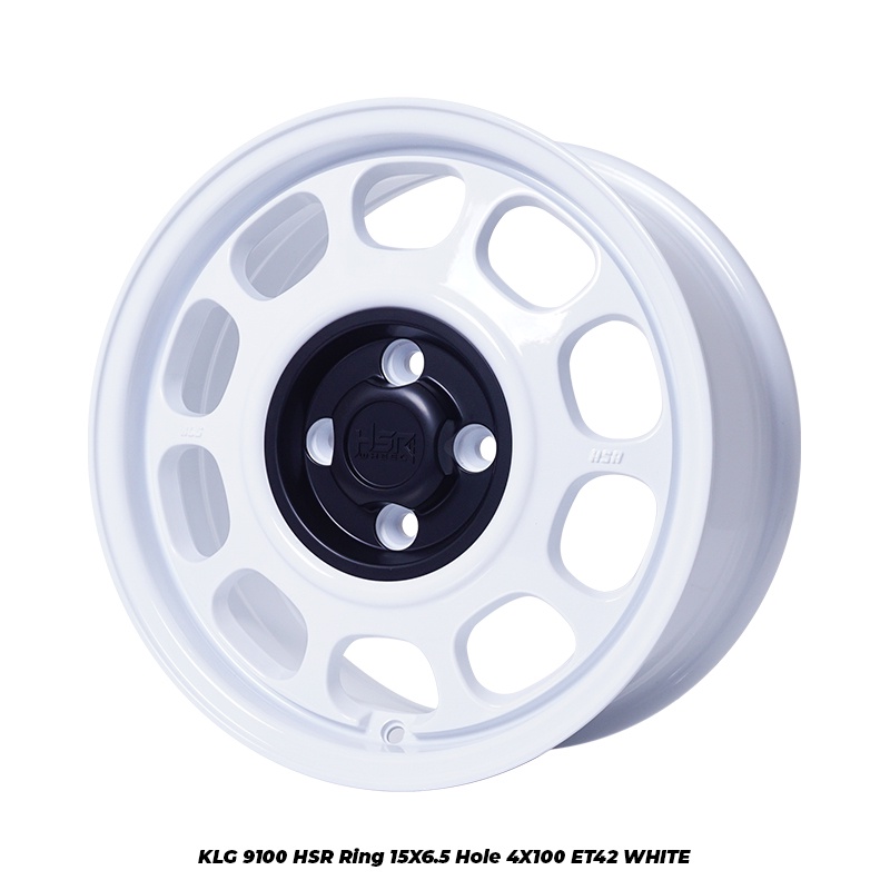 Velg HSR Ring15 Lubang 4X100 KLG White