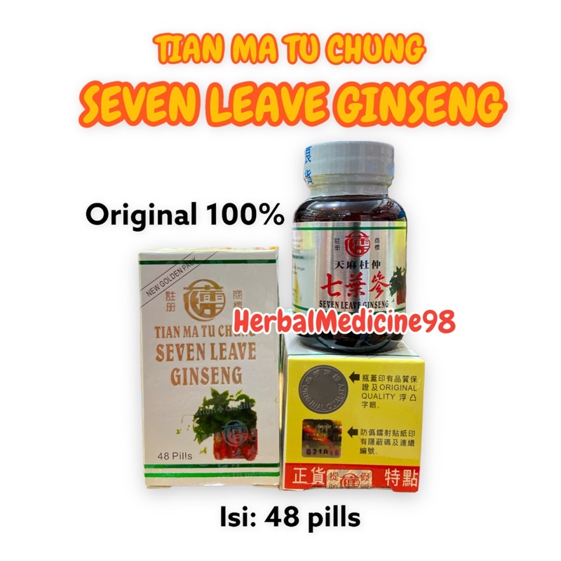 

SEVEN LEAVE GINSENG BOTOL KACA