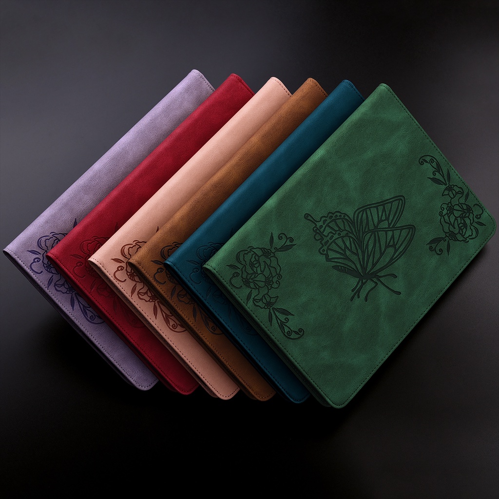 Untuk Huawei MatePad 10.4 SE (2022) AGS5-L09 AGS5-W09 Mate Pad SE 10.4-inch Fashion 3D Timbul Kupu-Kupu Casing Kualitas Tinggi Tablet Perlindungan Case Flip Dompet Kulit Stand Cover SE SE