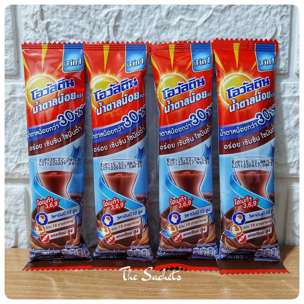 

Ovaltine 3in1 30% Less Sugar with Omega Thailand Sachet