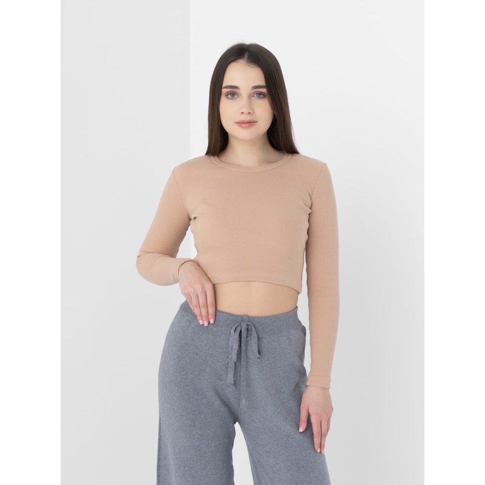 baju rajut crop top/blouse atasan wanita