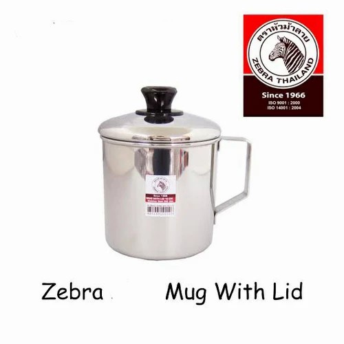 MUG STAINLESS STEEL ZEBRA CANGKIR STAINLESS STEEL ZEBRA 14CM (110114) #ORIGINAL