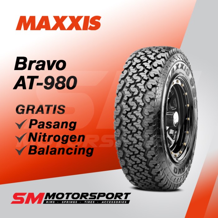 [PROMO] Ban Mobil Maxxis Bravo AT980 235 75 R15 15
