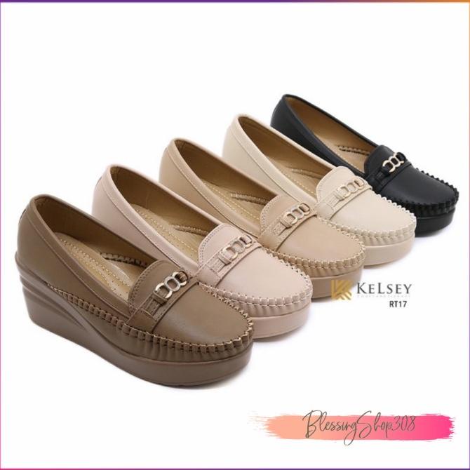 [BlessingShop308] SEPATU WEDGES WANITA KELSEY RT17