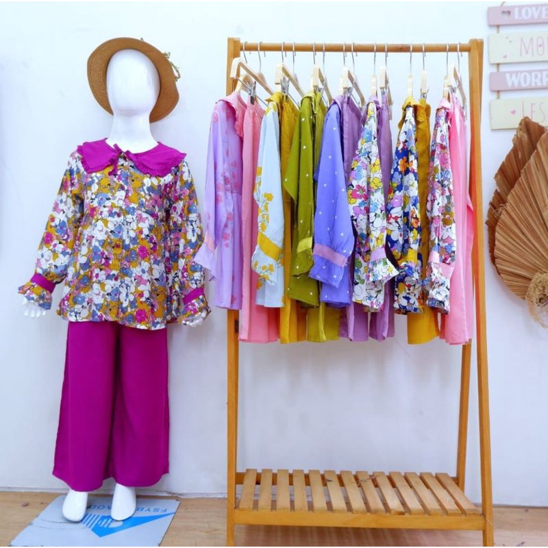 SETELAN BOBO KIDS RAYON ANAK / SETELAN RAYON ANAK PEREMPUAN / SETELAN RAYON ANAK CEWE