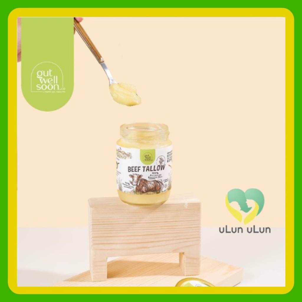 

Ulun Ulun Gutwellsoon Beef Tallow (Rendered) 220 ml (185gr) l Gut Well Soon