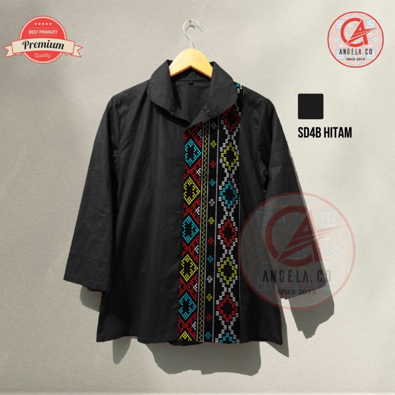 Blouse Batik Batak Wanita | Kemeja Batik Etnik Wanita Motif Ulos Sadum SD4