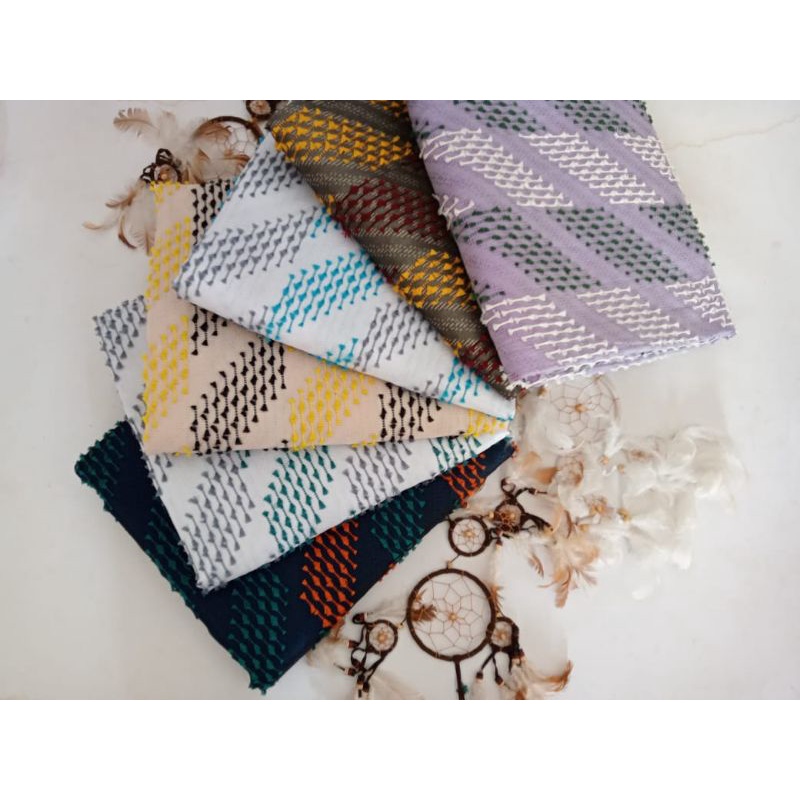 Kain Tenun Bulu Sulam Original Tenun Atbm