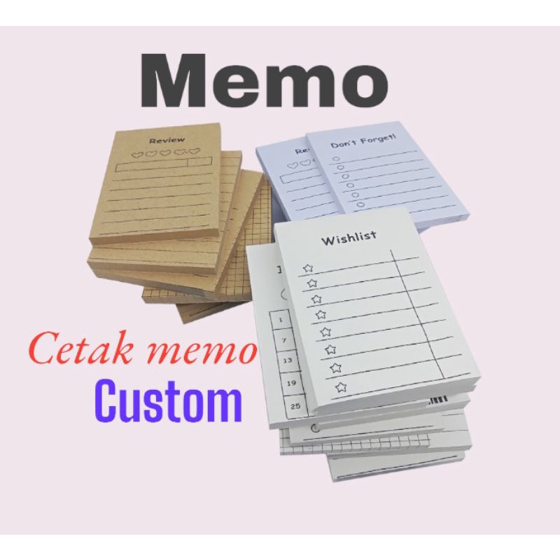 

Memo buku, cetak memo custom cetak memo berkualitas