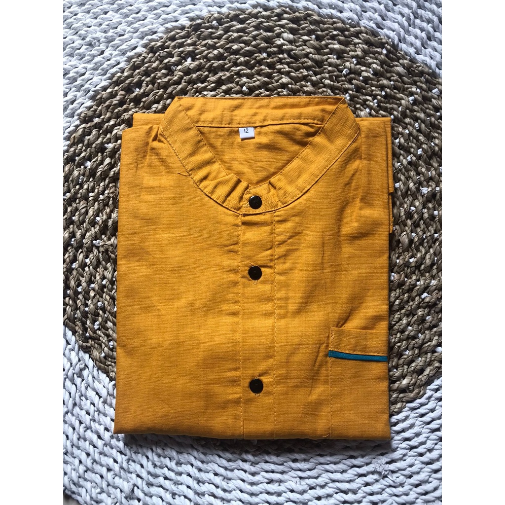 TERBARU BAJU KOKO ANAK LAKI LAKI ATASAN KURTA REMAJA USIA 10 11 12 TAHUN FASHION LEBARAN POLOS LENGA
