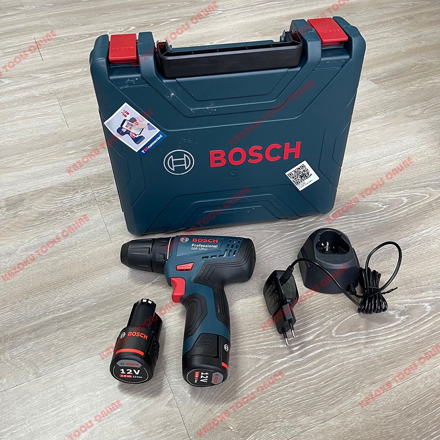 Mesin Bor Obeng Baterai GSR 120 Li 2 Baterai BOSCH