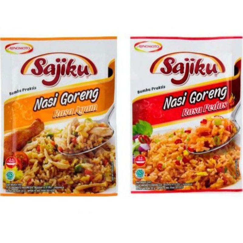 

Ajinomoto Sajiku Bumbu Nasi Goreng 20 gram 20gr