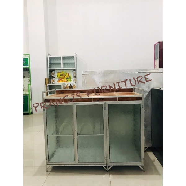 MEJA KOMPOR MINIMALIS MEJA KOMPOR ALUMINIUM MEJA KOMPOR PINTU 3