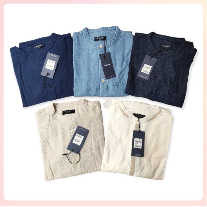 SALE TIRA JEANS BAJU KOKO LENGAN PANJANG OFF WHITE  IDR 399.900