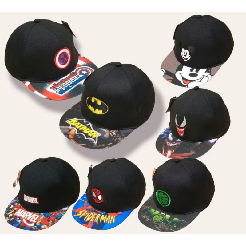 COD Topi Snapback anak superhero Marvel Topi hiphop anak