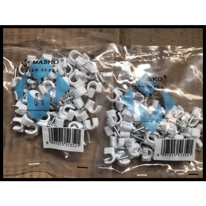 

Klem Kabel Clip Kabel Cable No 6 Mm No.6 Masko Beton