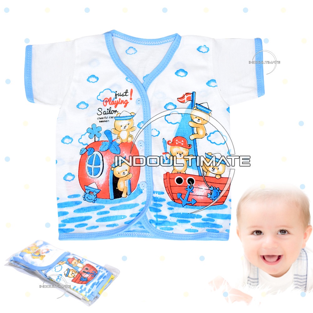 1Pcs Atasan Baju Bayi Lengan pendek BCS-61 Pakaian Bayi Baju Atasan Anak Laki Laki Perempuan Perlengkapan Bayi Baju Bayi Baru Lahir