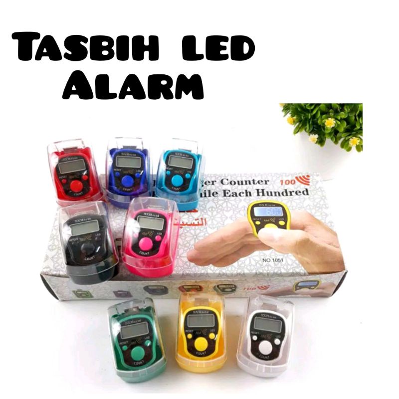 Tasbih Digital Dzikir LED Alarm SXH | Tasbih Lampu Warna