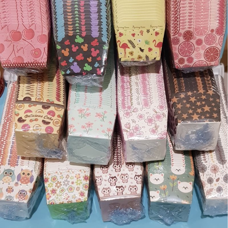 50 pc kertas cupcake tempat roti lapis muffin cup kotak bake case import BLUDER 01