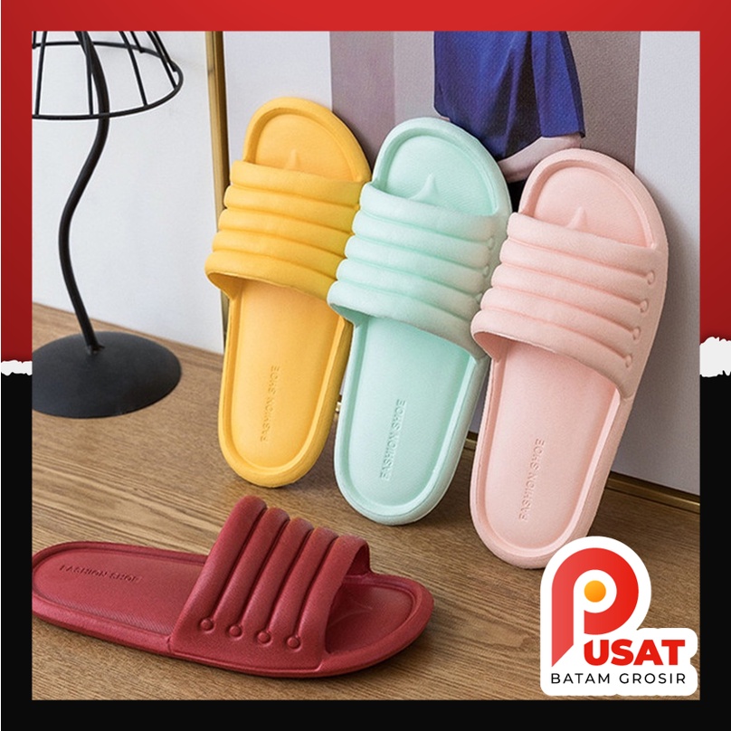 Pusat Batam Grosir - S991 Sandal Rumah / Sandal Karet / Sandal Hotel / Sandal Wanita / Sandal Slop E
