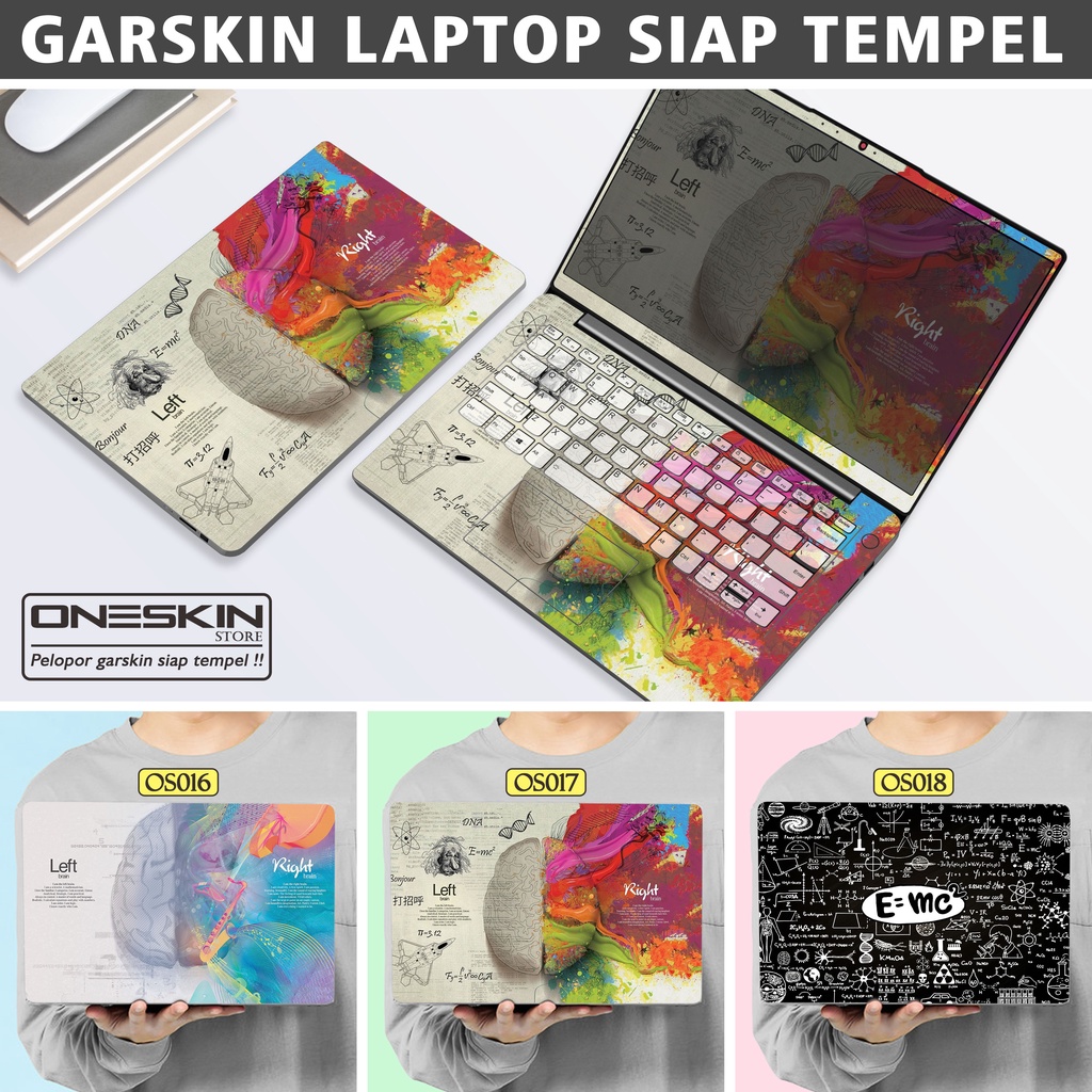 Garskin Sticker Laptop Protector Macbook Full Body Bottom Bezel Palmrest Skin Brain Einstein