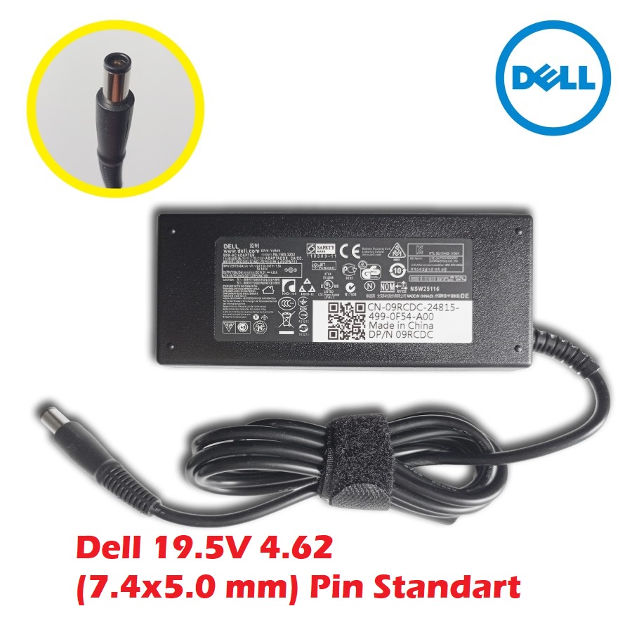 ORIGINAL ADAPTOR DELL 19.5V 4.62A (7.4x5.0MM) E6500 E6520 E6530 E6510 E7240 E7250 E7440