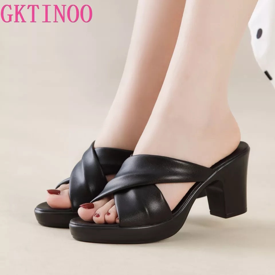 Heels wanita SJS01 silang terbaru 7cm