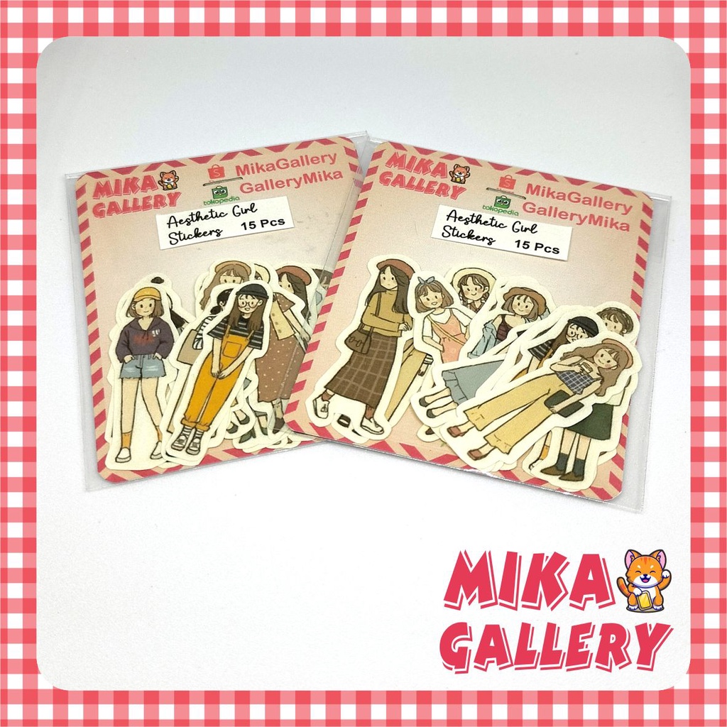 

Sticker Aesthetic Girls Stiker Scrapbooking Jurnal HP Laptop