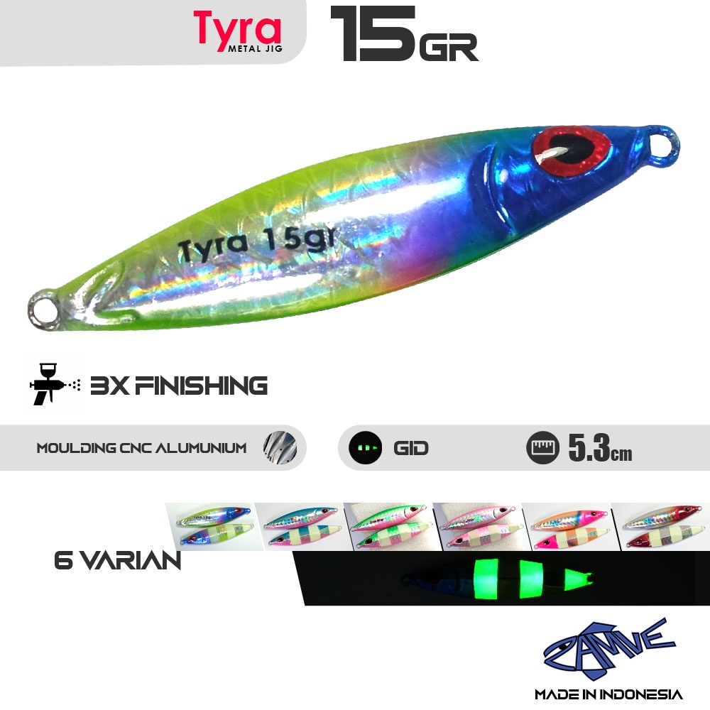 Metal Jig Zamve Tyra 15Gr Metal Jig 15Gr Metal Jig 15Gram
