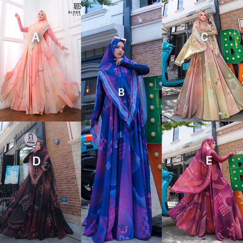 Zeevania series original by eldeena syari/Zeevania syari ori by eldeena syari/gamis syari terbaru