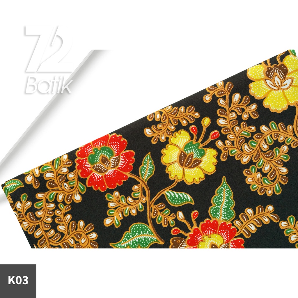 KAIN BATIK PREMIUM Bahan Katun Motif Kembang Sepatu Hitam 722714 Cap 72 Jarik Jarit Samping Kebat Panjang Batik Katun Modern Premium Bahan Seragam Batik Pernikahan Kantor Keluarga Murah Kamen Jadi Batik Bali Lembaran