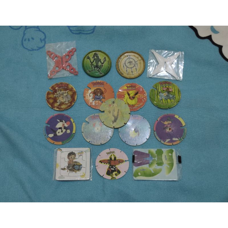 Tazos Pokemon Tazos Yugioh campur campur