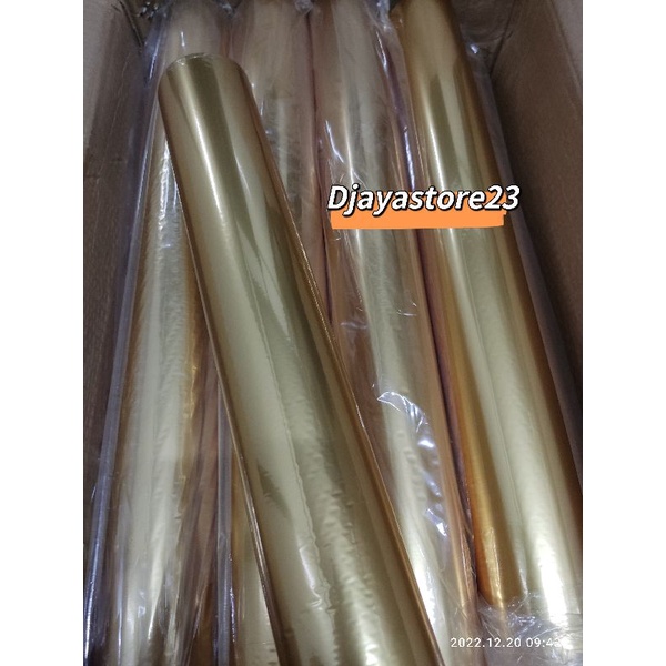 hot stamping foil/kertas foil, poly emboss warna EMAS DOFF SF Y172-9 /1roll 64cm x 120m