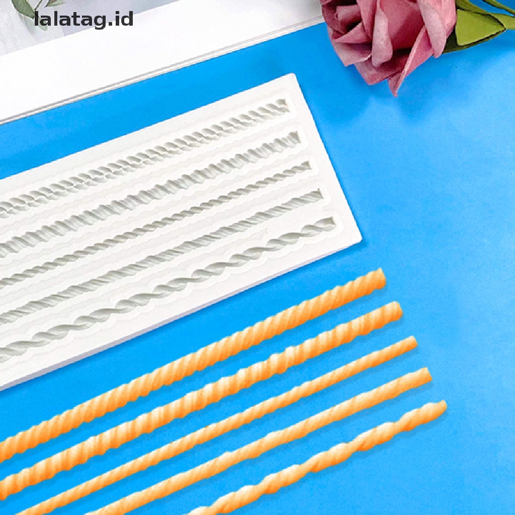 [lalatag] Cetakan Silikon Tali Kepang Lima Dapur DIY Dessert Fondant Kue Cetakan Coklat [ID]