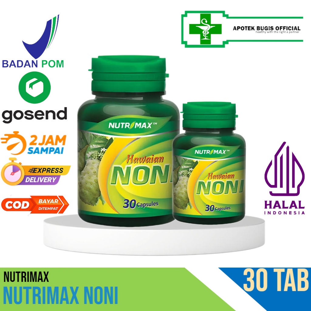 Nutrimax Hawaiian Noni 30 Kapsul - Extract Buah Mengkudu