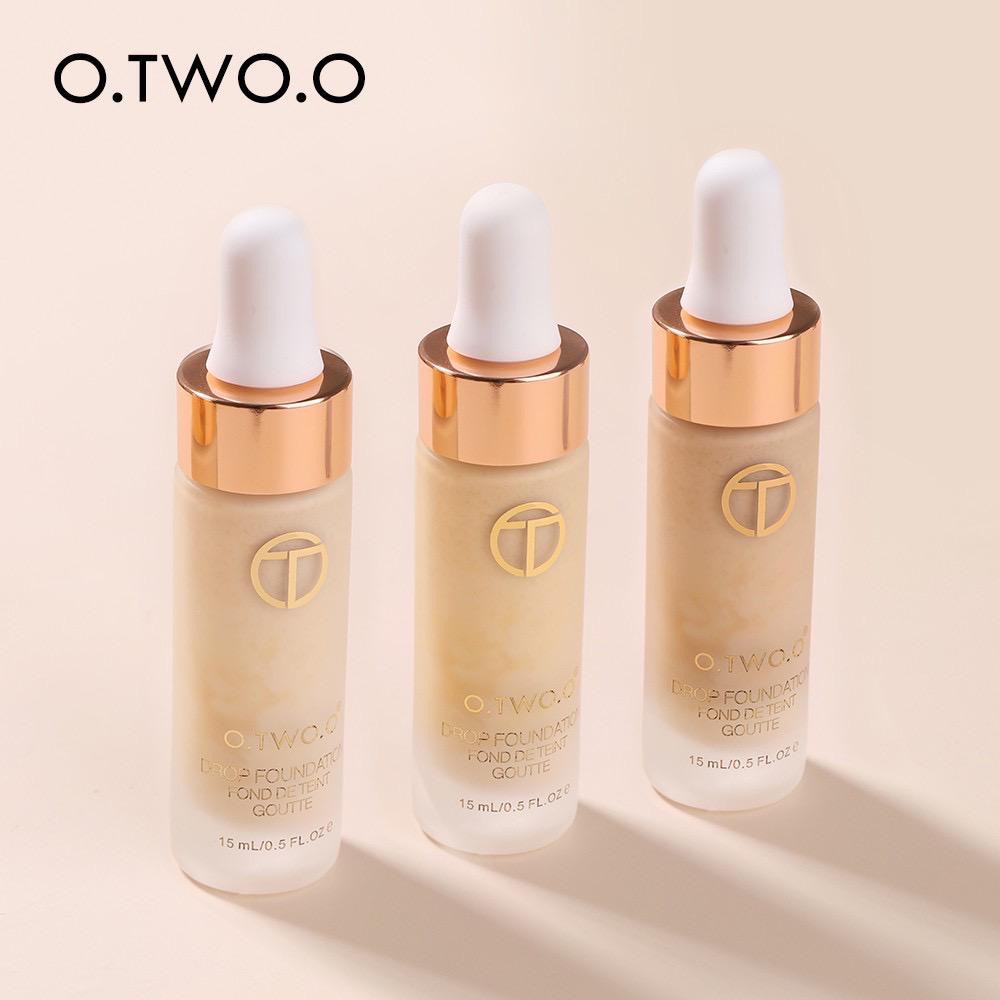 [100%ORIGINAL][READY]O.TWO.O Full Coverage Oil-control Fluid Foundation Matte Natural Makeup Drop Foundation Tahan Lama/Bebas Minyak