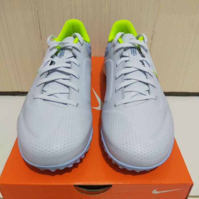 SEPATU FUTSAL NIKE TIEMPO LEGEND 9 ACADEMY TURF FOOTBALL GREY