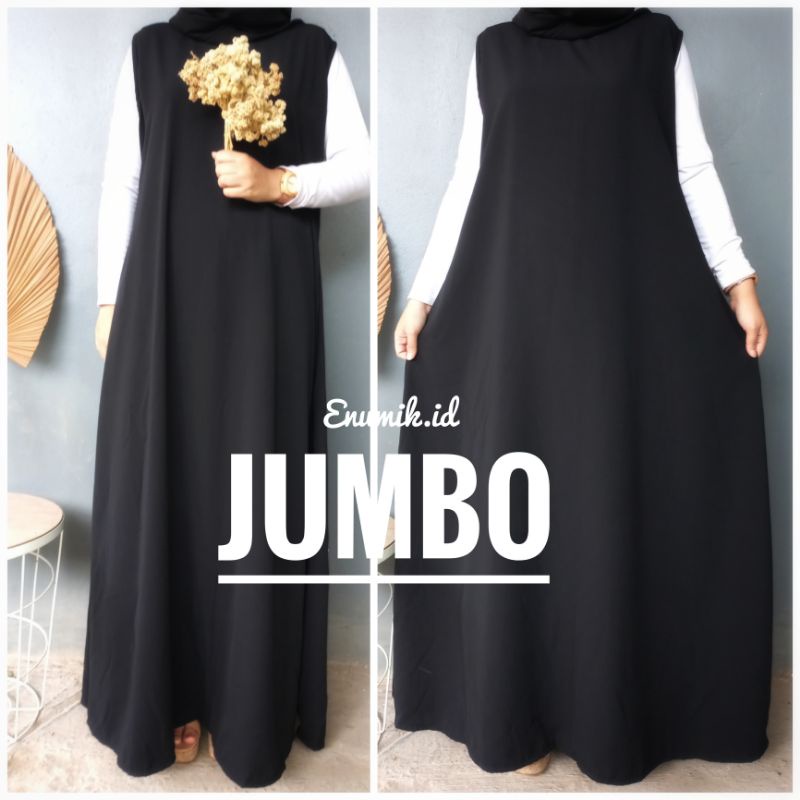 Inner Dress Tanpa Lengan Sleeveless Jumbo / Gamis Jumbo Tanpa Lengan / Gamis Lekmong Jumbo
