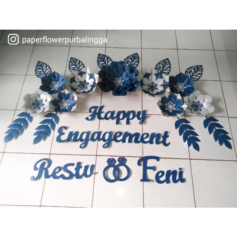 Paper flower Engagement