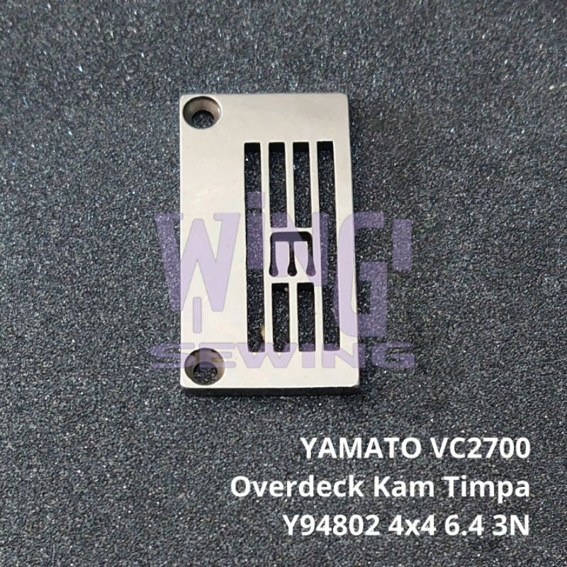 Y94802 YAMATO VC2700 4x4 6.4MM 3 Jarum Plat Mesin Jahit Overdeck Kam