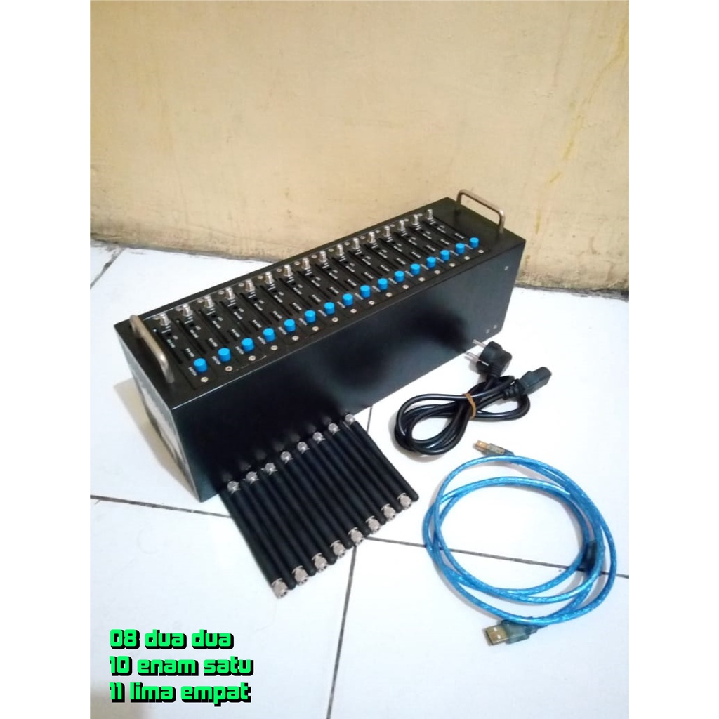 Modem Pool Sms Broadcast 3G 16 port merk SYSCOM