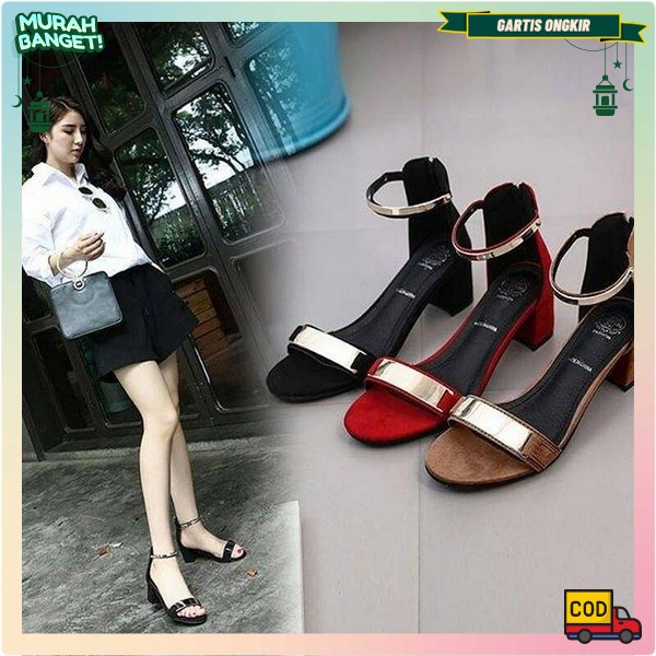 Sepatu Hak Tinggi Sandal Hari Raya Terbaru 2023 Srandal Hak Tinggi Waita Murah Haighhill Remaja Keki