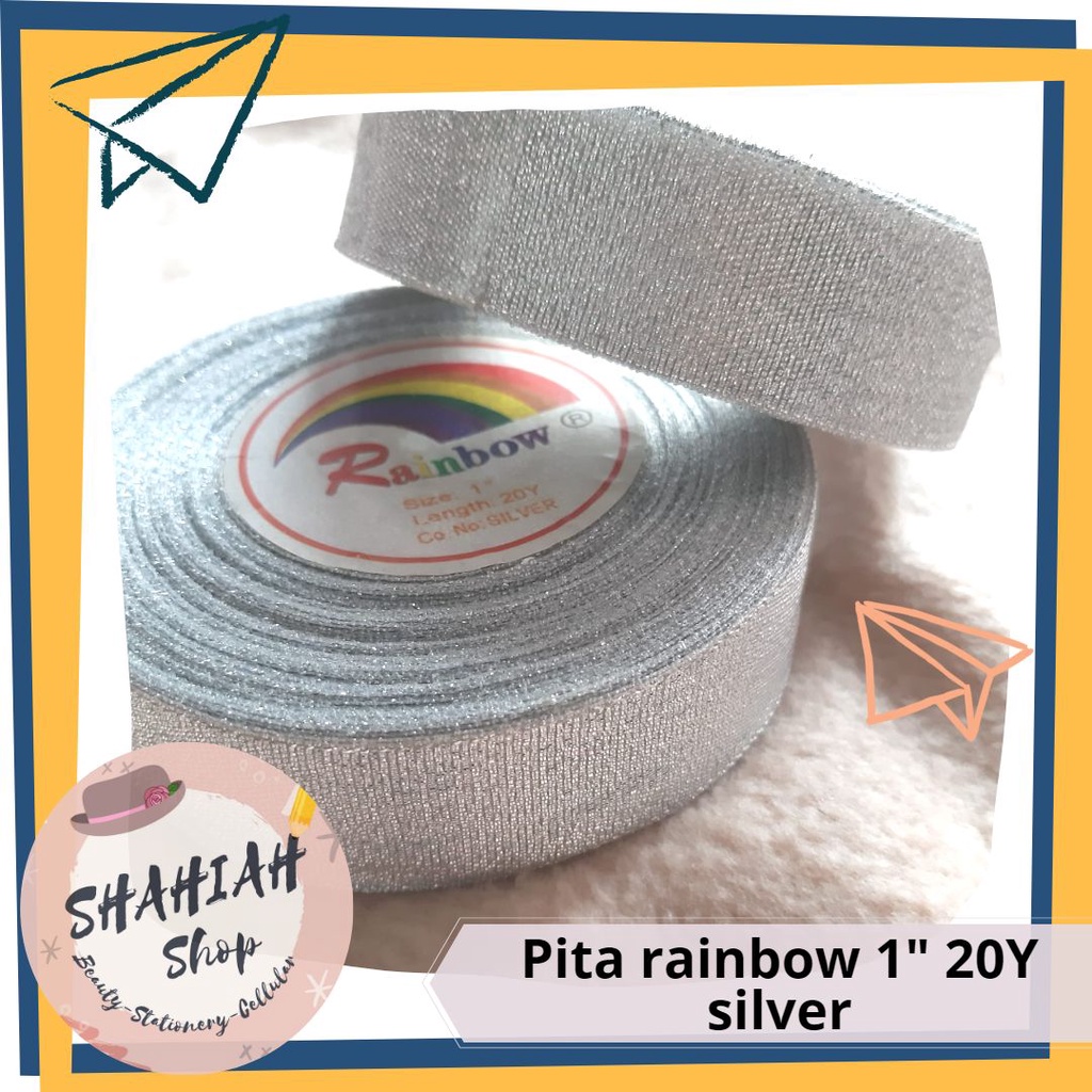 

RAINBOW PITA SILVER 1" | PITA KADO | PITA BUNGKUS