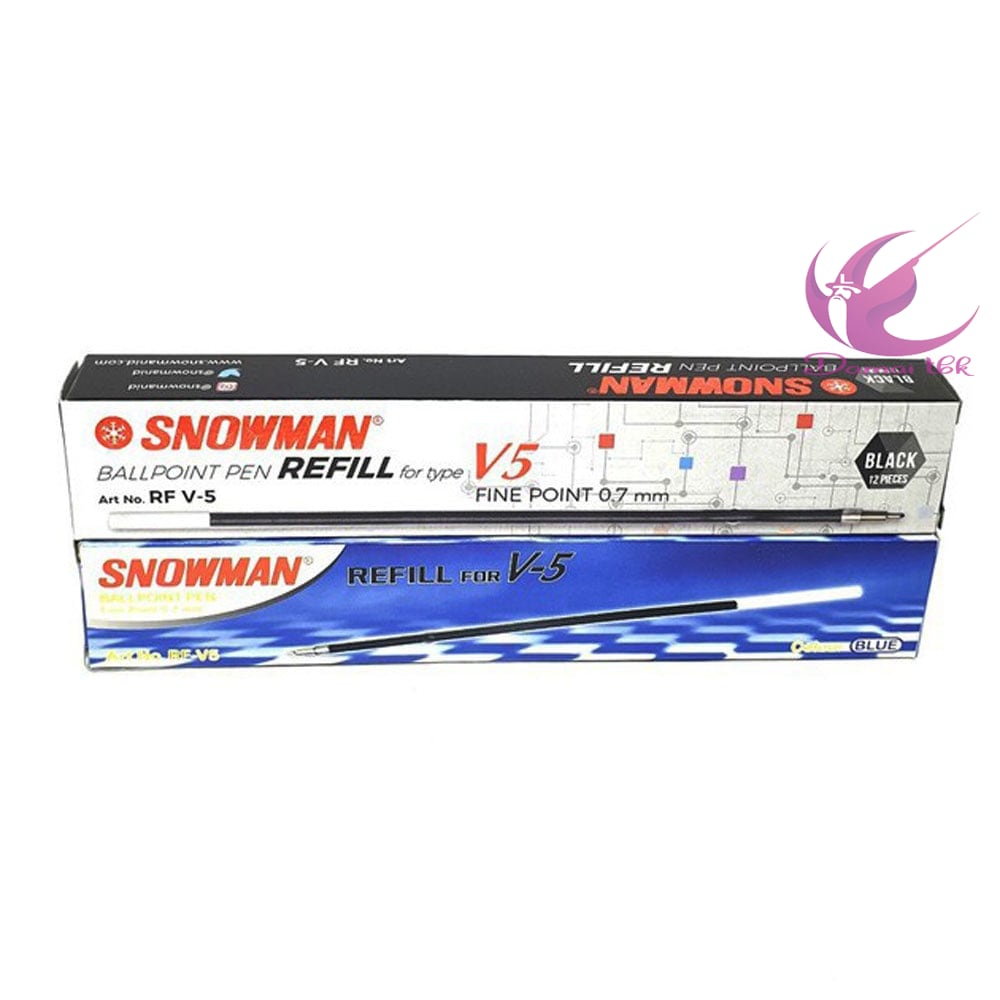 

Snowman Refill Pulpen V5 0.7Mm / Isi Ulang Ballpoint Pena