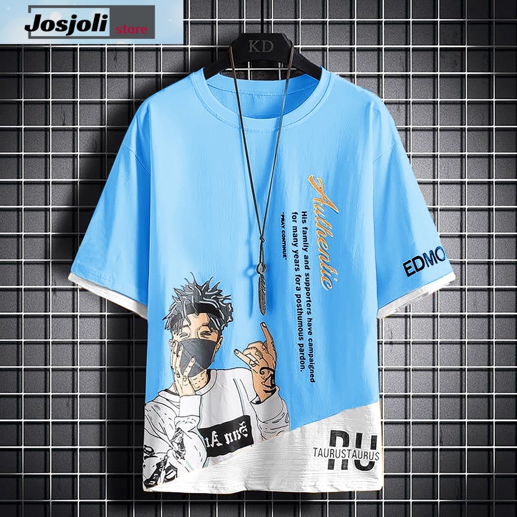 JOSJOLI_STORE/Baju Oblong Taurus/Pakaian Pria Dewasa Lengan Pendek/M L XL