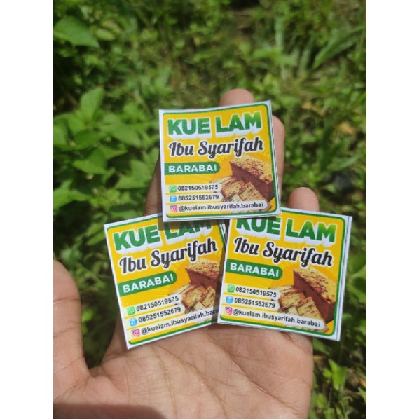 

stiker kue bisa req sesuai keinginan isi 100lembar
