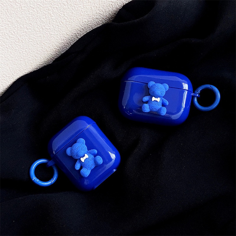 Bowlon Bear AirPods Pro/Airpods1/Airpods2Set Pelindung Lengan Headset Headset Headset Pelindung Case (Casing Only)