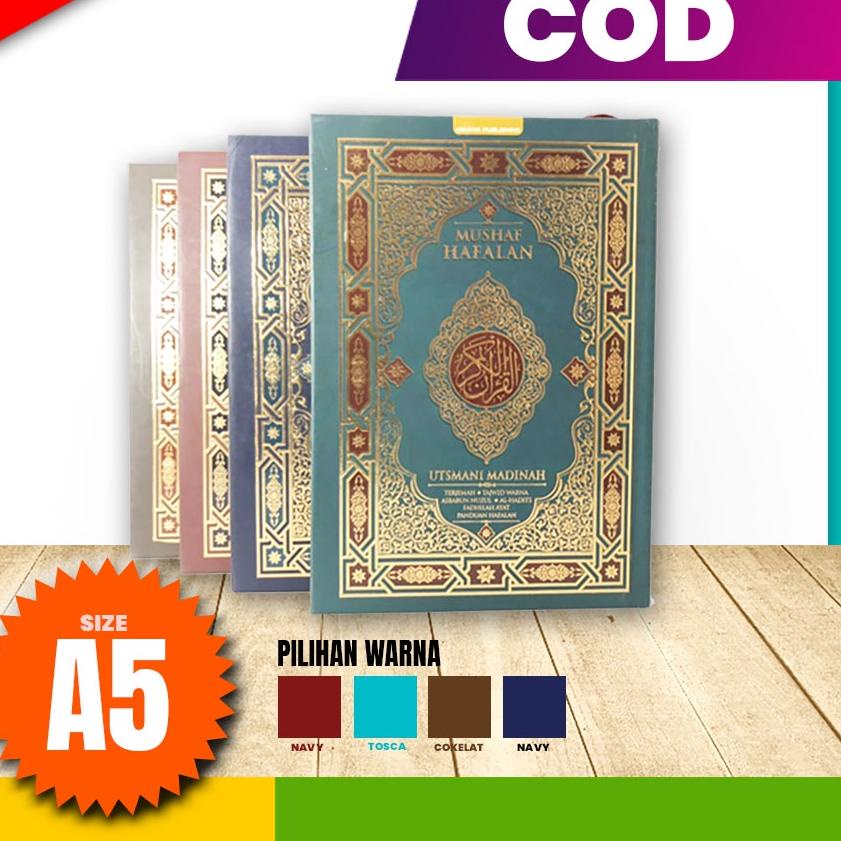 Recomend Mushaf Hafalan Utsmani Madinah A5 HC - Alquran Hafalan & Al Quran Terjemah dan Tajwid Warna