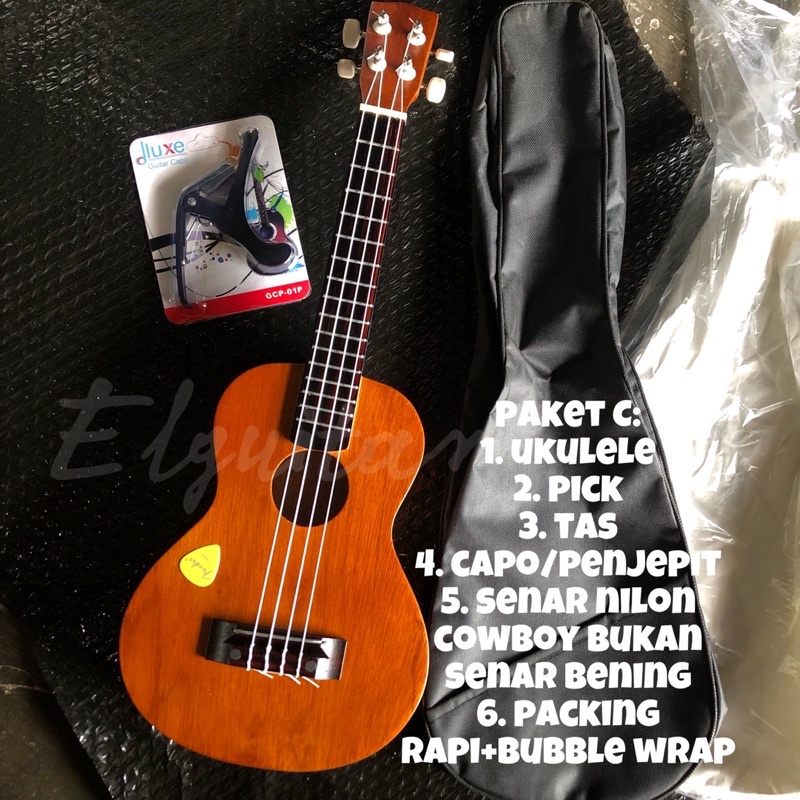 Gitar UKULELE ISSAKU senar 4 SOPRANO PREMIUM uk21
