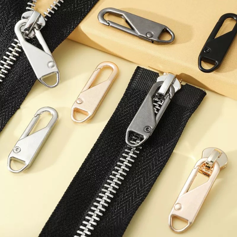 Zipper Slider Puller Removable DIY Jahit Kerajinan Untuk Jaket Bulu Tas Travel Koper Tergantikan Serbaguna Instan Zipper Repair Kit DIY Jahit Zipper Kepala